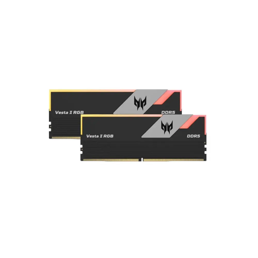 Acer Predator Vesta II RGB 32GB (16GBx2) DDR5 CL30 6000MHz RAM (Black)
