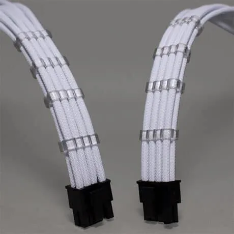Sensei Mods Custom Sleeved Cables Extension – Purity White - Image 2