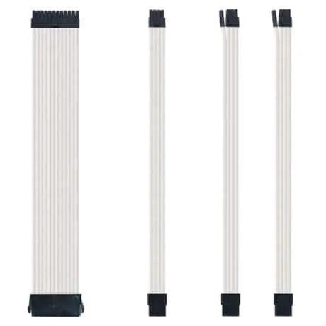 Sensei Mods Custom Sleeved Cables Extension – Purity White