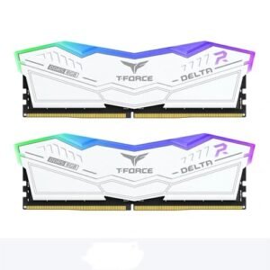 TeamGroup T-Force Delta RGB 32GB (16GBx2) DDR5 CL30 6000MHz (White) RAM