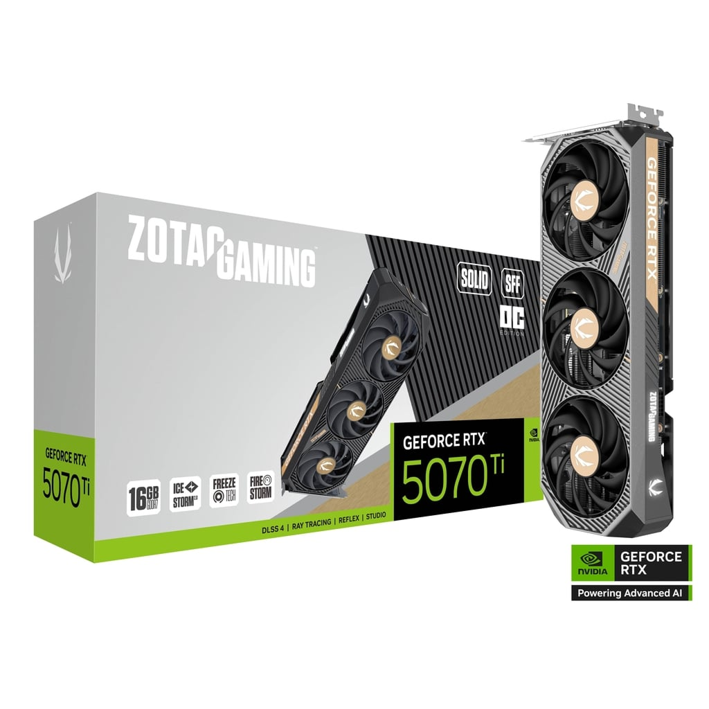 Zotac RTX 5070 Ti Solid SFF OC 16GB GDDR7 Graphics Card