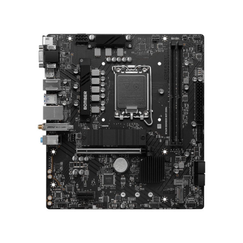 MSI B760M Bomber WIFI DDR4 Motherboard