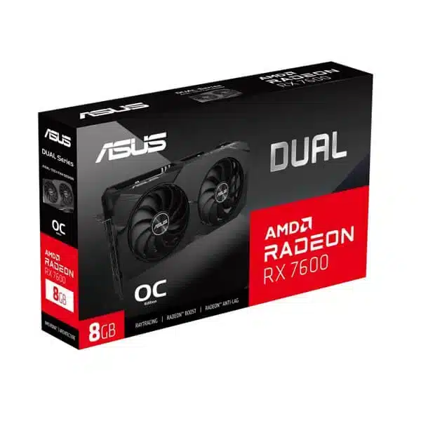 ASUS Dual RX 7600 OC Edition 8GB Graphics Card