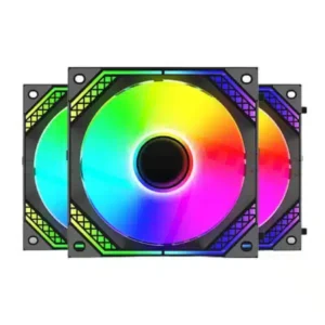 Ant Esports Infinity Flow 120mm ARGB Cabinet Fan (Triple Pack) (Black)