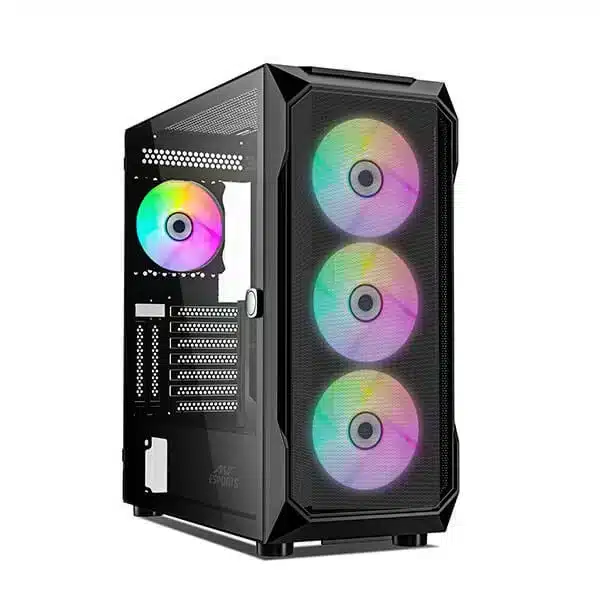 Ant Esports ICE-410TG ARGB (Black)