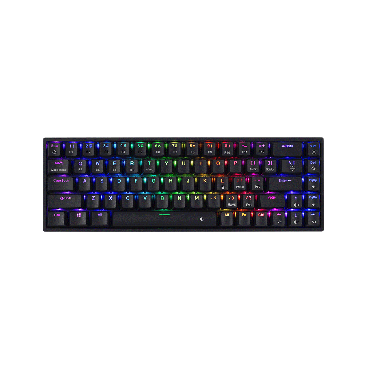 Cosmic Byte Artemis (CB-GK-40) Wired + Wireless + Bluetooth 68 Key Per Key RGB Swappable Blue Switches Mechanical Keyboard