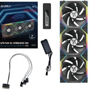 Lian Li UNI Fan SL Wireless 120 Reverse Blade ARGB (Triple Pack) (Black)