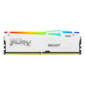 Kingston Fury Beast RGB 32GB (32GBx1) DDR5 CL36 6000MHz RAM (White)