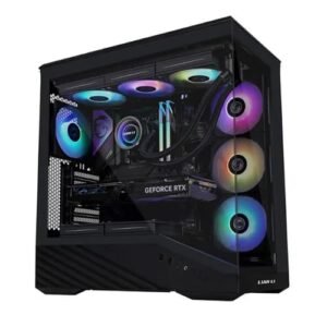 Lian Li Vector V100 ARGB, 4 ARGB Fans, E-ATX Mid-Tower Cabinet (Black)