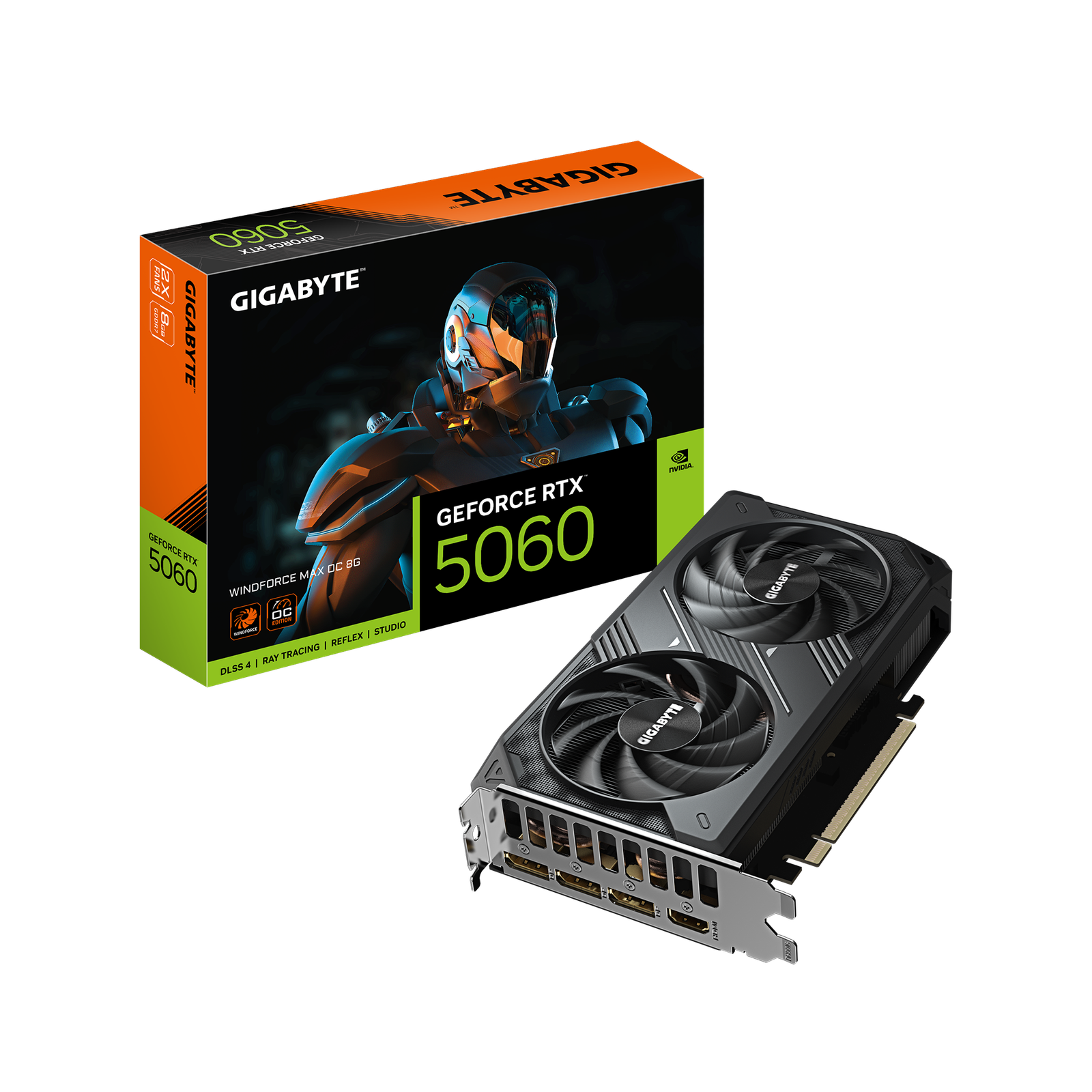 Gigabyte RTX 5060 Windforce Max OC 8GB GDDR7 Graphics Card
