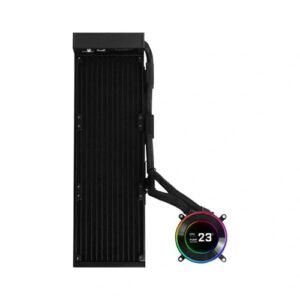 Lian Li Hydroshift II LCD-C 360N Fan less ARGB Liquid Cooler with IPS LCD Display (Black)