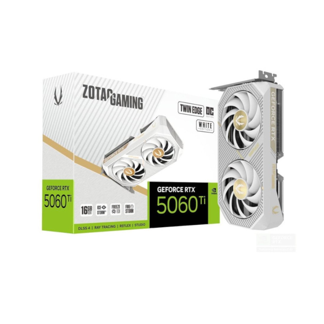 Zotac RTX 5060 Ti Twin Edge OC 16GB GDDR7 Graphics Card (White Edition)