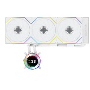 Lian Li Hydroshift II LCD-C 360TL ARGB Liquid Cooler with IPS LCD Display (White)