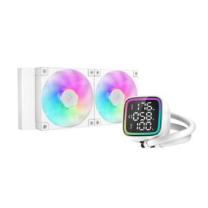Deepcool LD240 WH ARGB with Display Liquid Cooler (White)