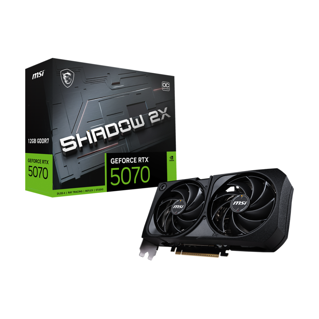 MSI RTX 5070 Shadow 2X OC 12GB GDDR7 Graphics Card