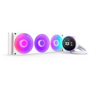 NZXT Kraken Elite 360 RGB with IPS LCD Display Liquid Cooler (White)