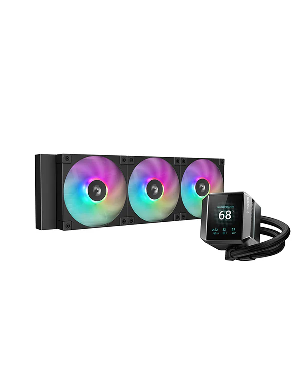 DeepCool Mystique 360 ARGB with LCD Display Liquid Cooler (Black)