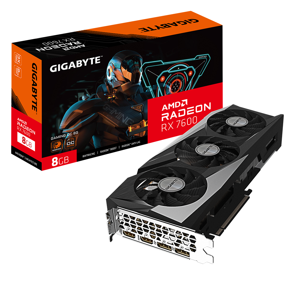 Gigabyte RX 7600 Gaming OC 8GB Graphics Card