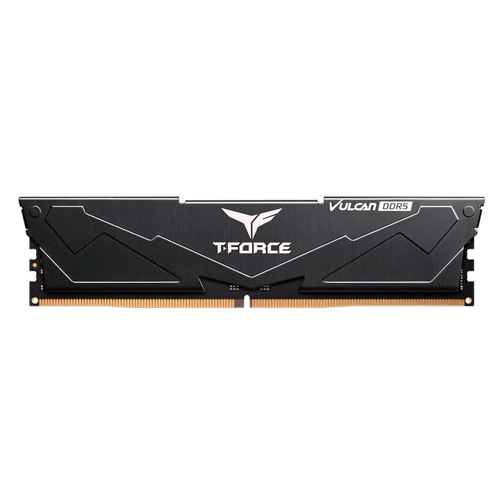 TeamGroup T-Force Vulcan 16GB (16GBx1) DDR5 CL38 6000MHz RAM (Black)