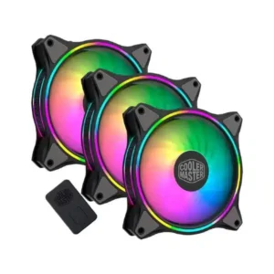 Cooler Master MasterFan MF120 Halo ARGB Cabinet Fan (Triple Pack) (Black)