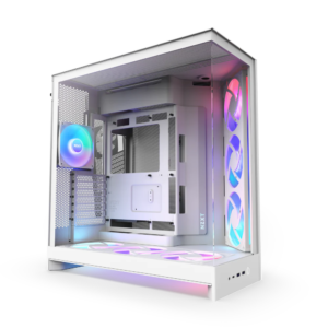 NZXT H9 Flow RGB+ with 7 Fans (White)