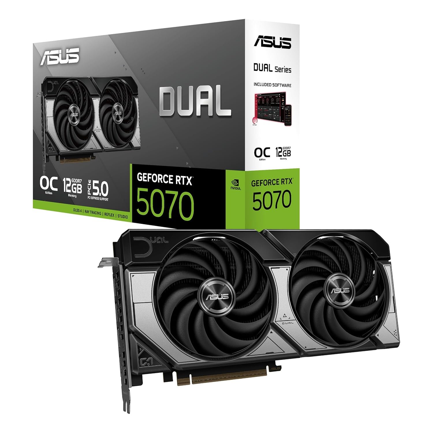 ASUS Dual RTX 5070 OC Edition 12GB GDDR7 Graphics Card