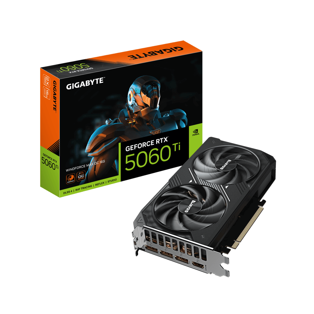 Gigabyte RTX 5060 Ti Windforce Max OC 16GB GDDR7 Graphics Card